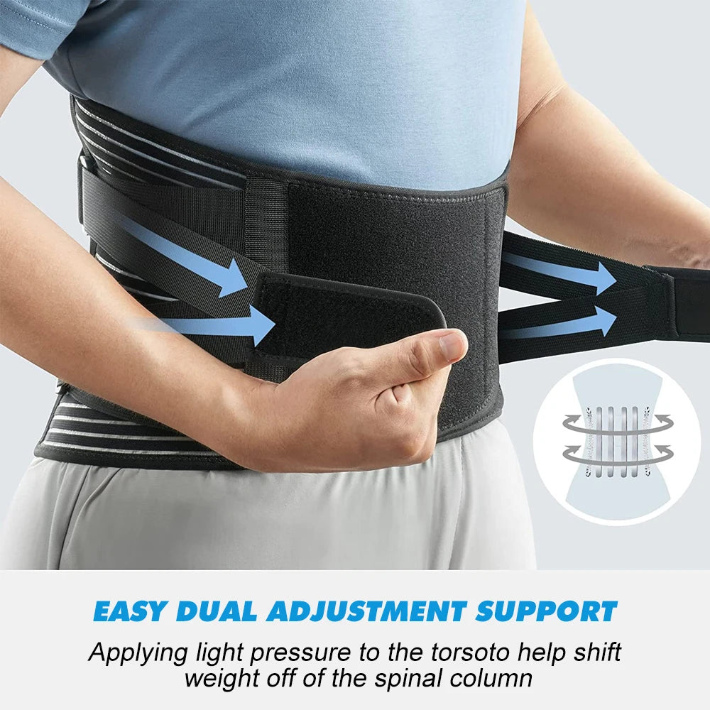 Back Brace for Lower Back Pain Lumbar Pad - Back Support Belt