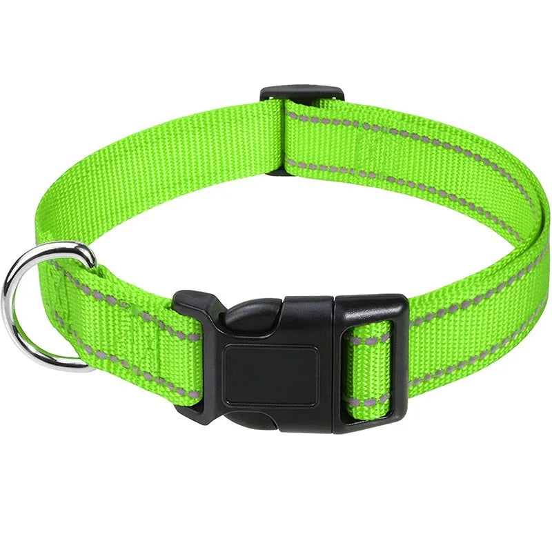Pet Dog Collar Nylon Reflective Neck Collar