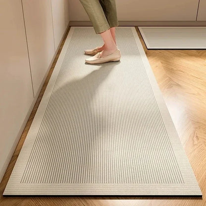 VIKAMA 1/2PC Wabi-Sabi Kitchen Floor Mat Non-Slip And Oil Resistant Carpet