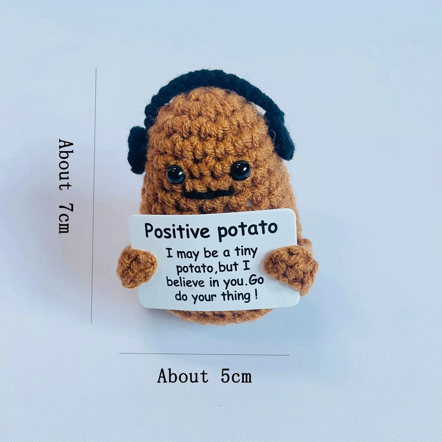 Positive Energy Potato Doll Home Decoration Mini Plush Knitting Wool