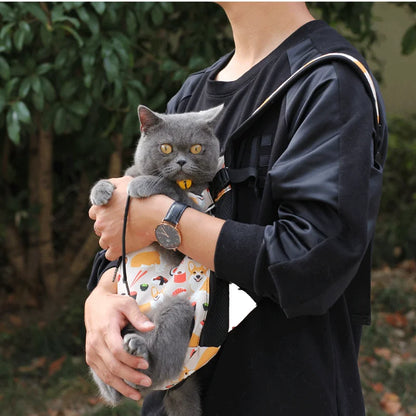 Adjustable Cat Carrier Bag Pet Double Shoulder Backpack