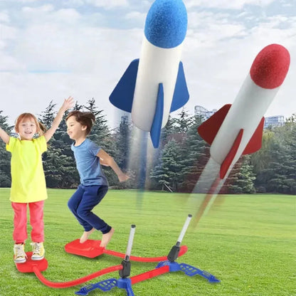 Kids Outdoor Rocket Foot Pump Outdoor Air Pressing Soaring