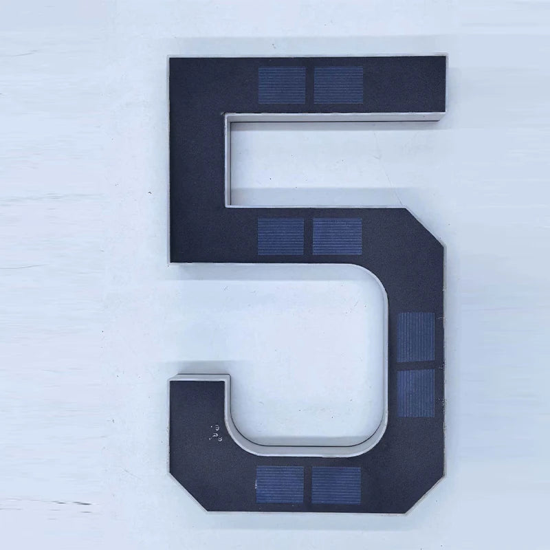 LED Solar House Number Light Waterproof Address Plate