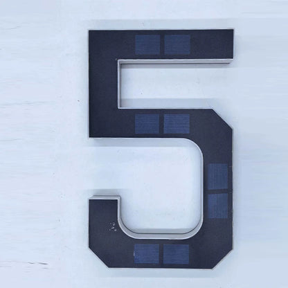 LED Solar House Number Light Waterproof Address Plate