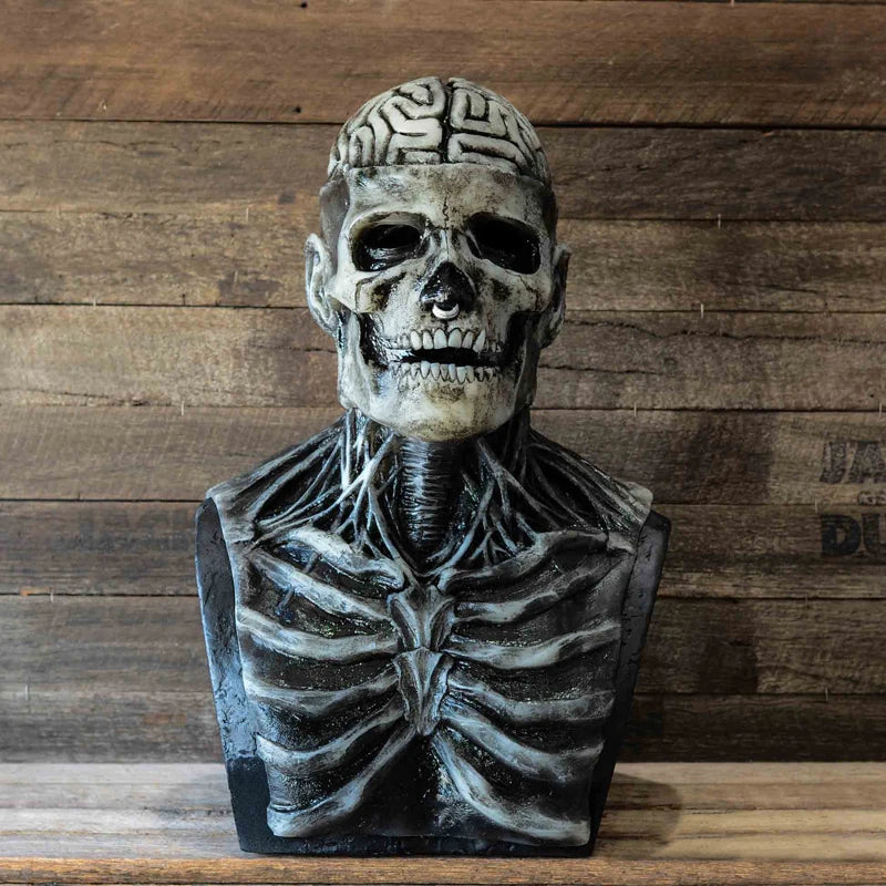 2026 Halloween Latex Skeleton Head Mask Horror Brain Helmet Mask