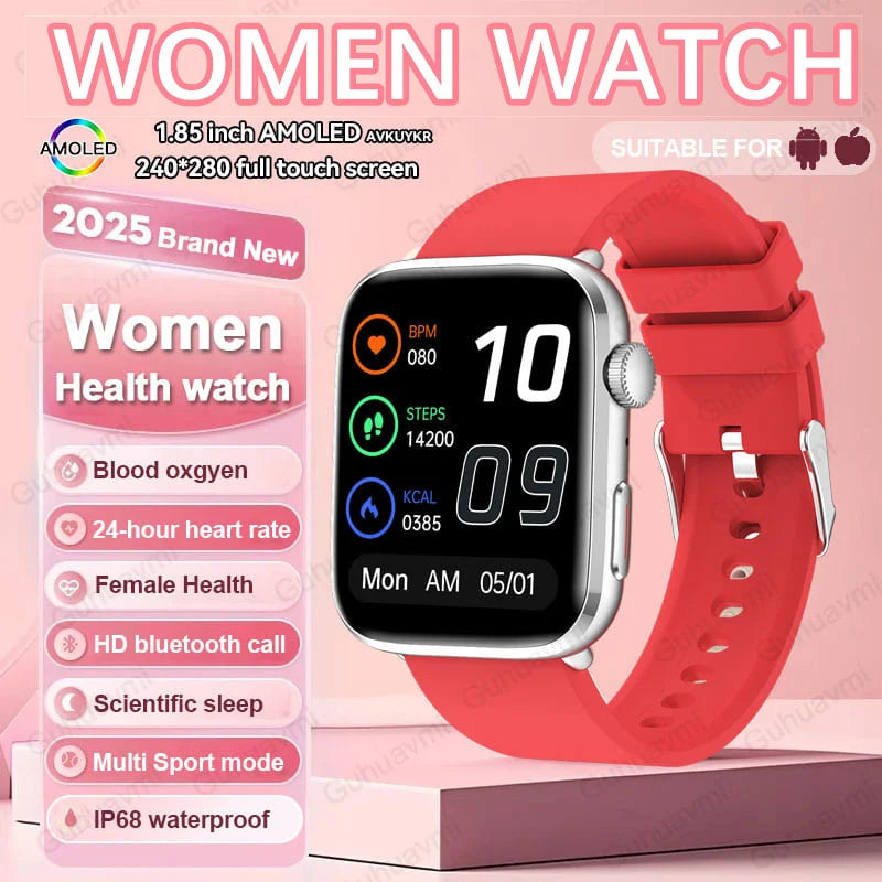New Women Men AI Smart Diagnosis Watch HRV+PPG Blood Pressure