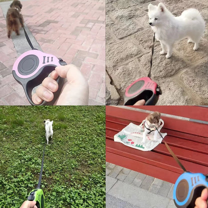 Retractable Pet Dog Leash Dogs Hiking Walking Traction Rope