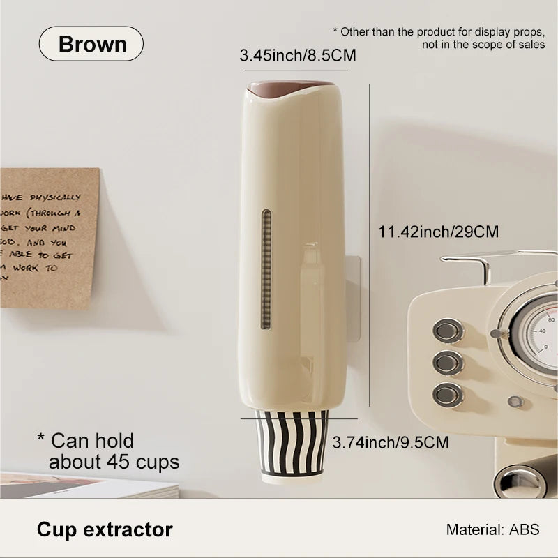 Water Dispenser Cup Extractor Wall Mounted Holder Bracket