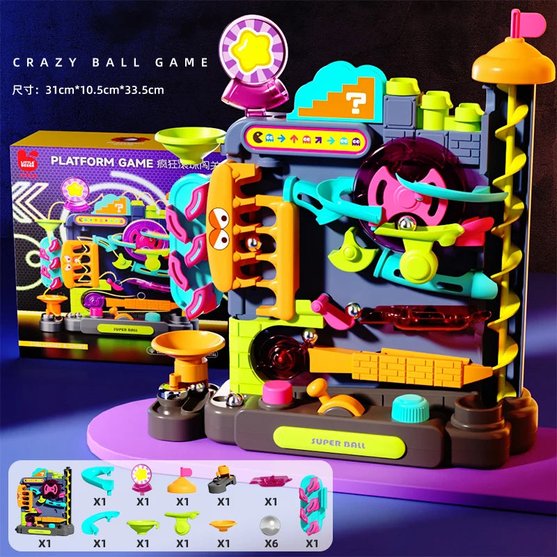 Educational Montessori Toy Multi-Layer Track Adventure Game