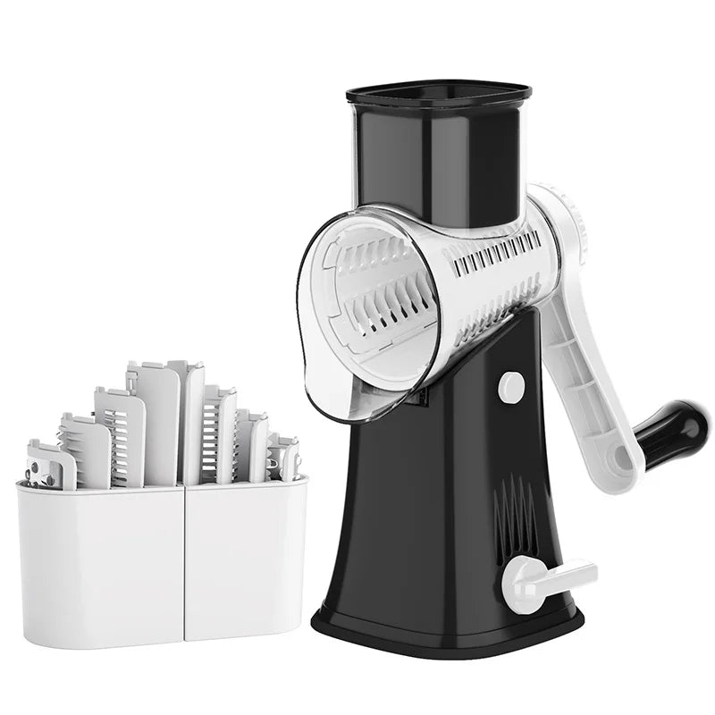 LMETJMA 5 in 1 Rotary Cheese Grater Shredder Kitchen