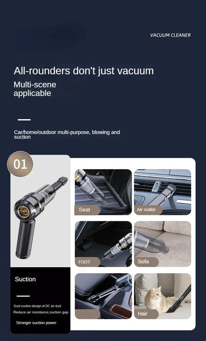 Car Vacuum Cleaner Wireless Mini Handheld for Car