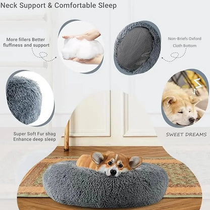 Round Pet Bed for Large Dog Bed Super Soft Bed