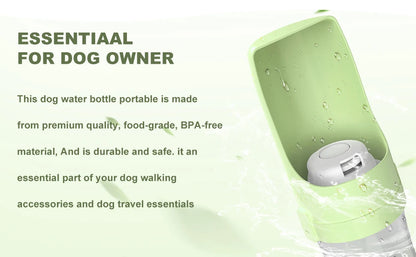 Leak-Proof Pet Travel Bottle Dual-Use Dog Water Dispenser
