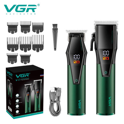 VGR 677 Hair Trimmer Professional Hair Clipper Set