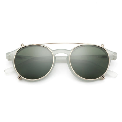Steampunk Style Clip On Sunglasses for Men Women