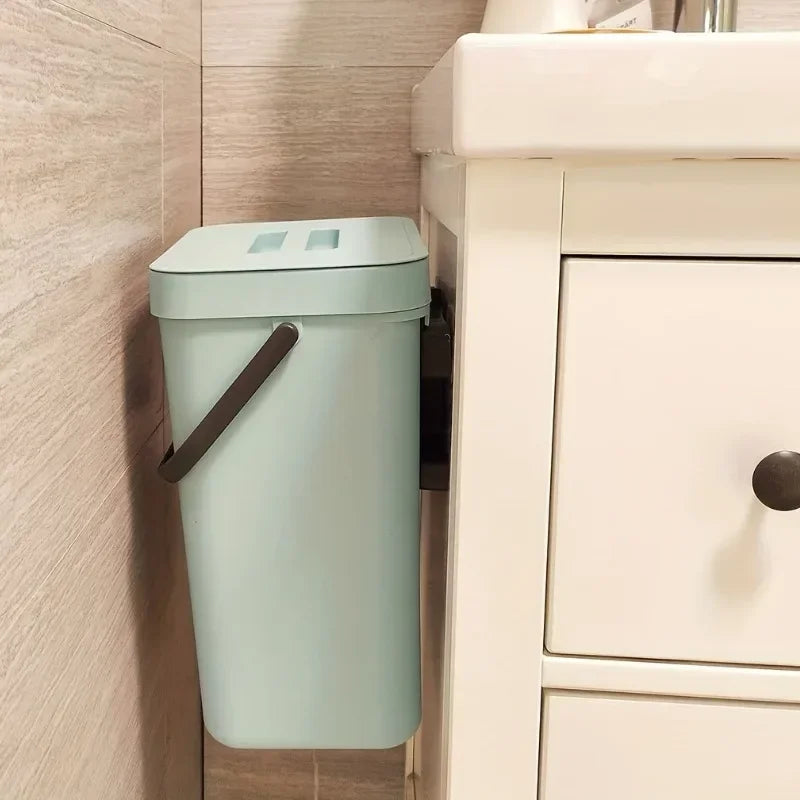 Small Plastic Trash Can Hanging Small Trash Can with Lid