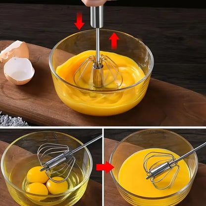 Semi Automatic Egg Beater Stainless Steel Mixer