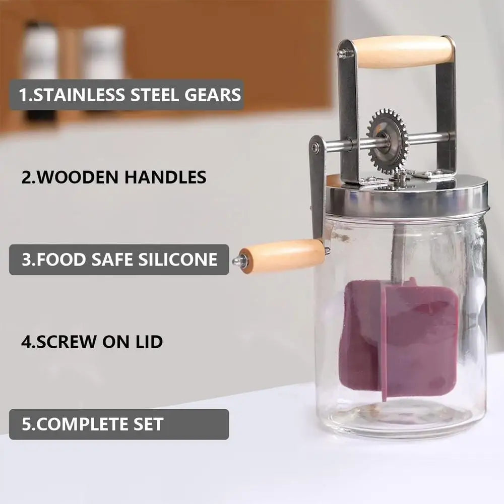 Butter Maker Mason Jar Butter Churner Cream Mixer