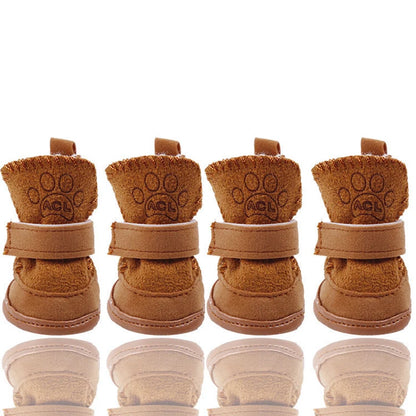 Pet Shoes Winter Warm Shoes Walking Sneakers