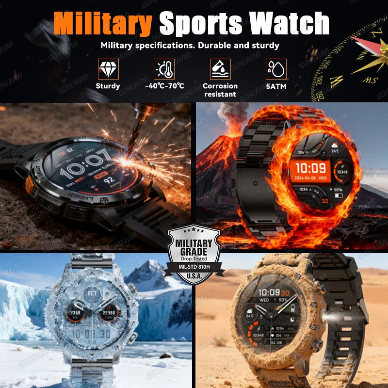 New Military T-Rex 3 Ultra 1000mAh Battery Smart Watch