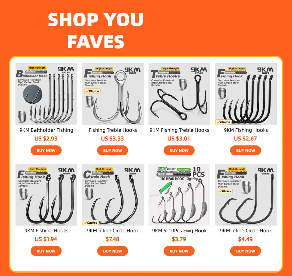 9KM Iseama Fishing Hooks 50~200Pcs Carp Hook Saltwater