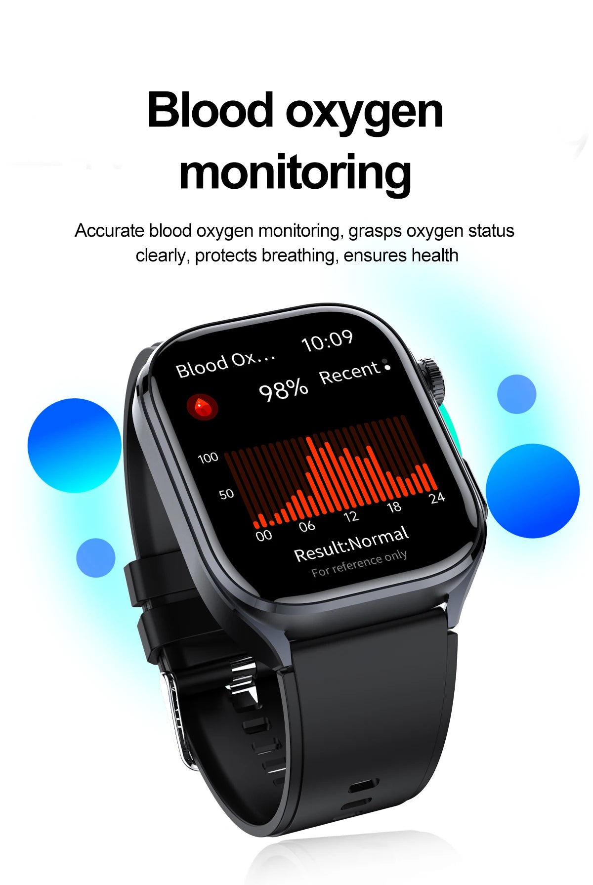 New AI Health Care Accurate detection ECG Smart Watch