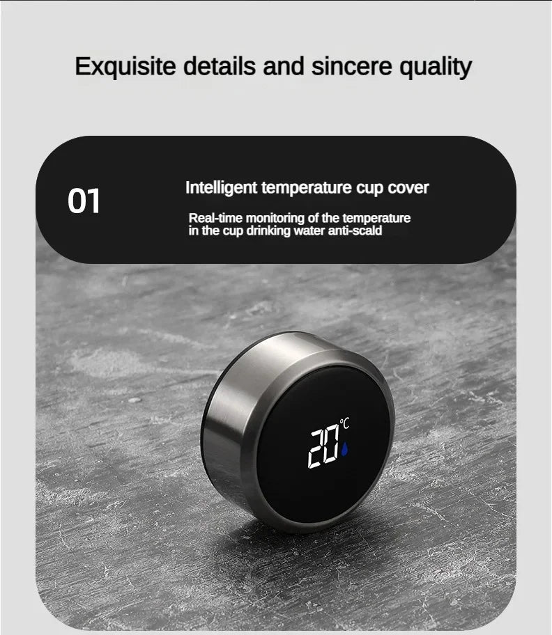 Stainless Steel Thermos Bottle with LED Temperature Bottle