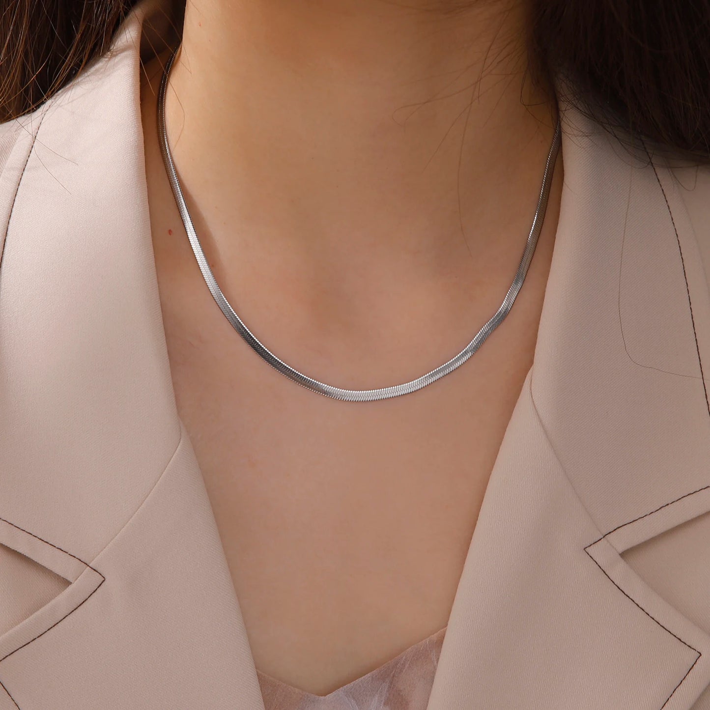 Skyrim Stainless Steel Snake Chain Necklace Trend Jewelry