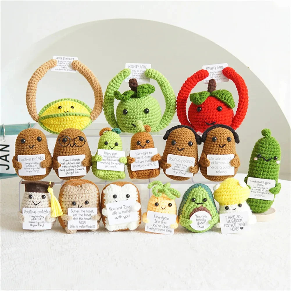 Positive Energy Potato Doll Home Decoration Mini Plush Knitting Wool