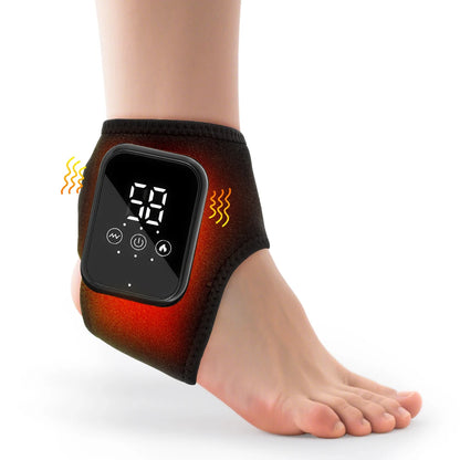 Heated Ankle Massager Hot Compresses Vibration Massage