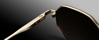ZENOTTIC Retro Small Polygon Polarized Sunglasses
