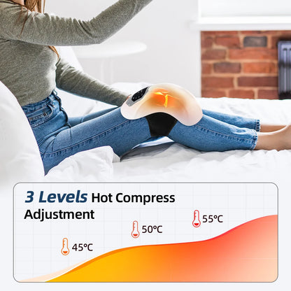 Smart Knee Massager Wireless Electric Heating Red Light