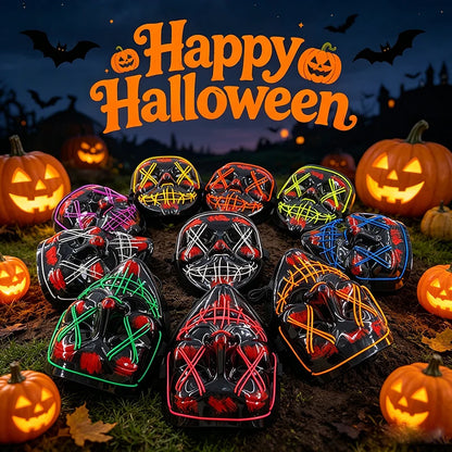 Halloween Party Supplies Luminous LED Purge Mask