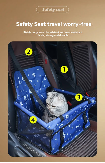 Pet Reinforce Car Booster Seat for Dog Carrier