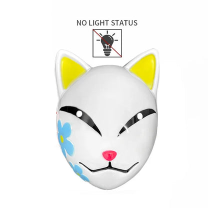Halloween Neon Mask Cosplay Japanese Anime Neon LED