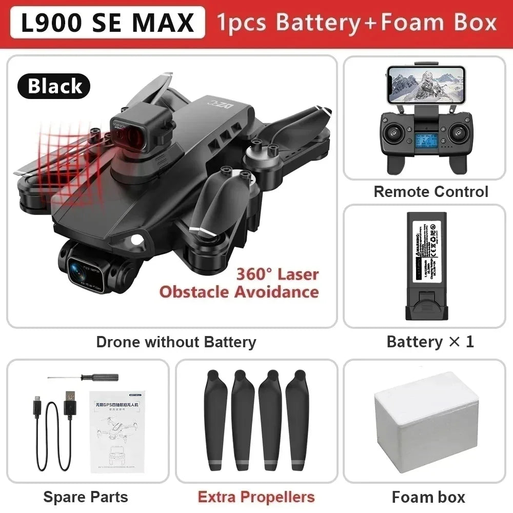 L900 Pro SE MAX GPS Drone 4K Professional Dual HD Camera
