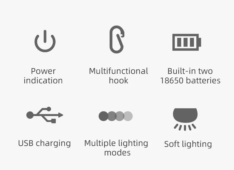 LV10 Outdoor LED Camping Flashlight Rechargeable