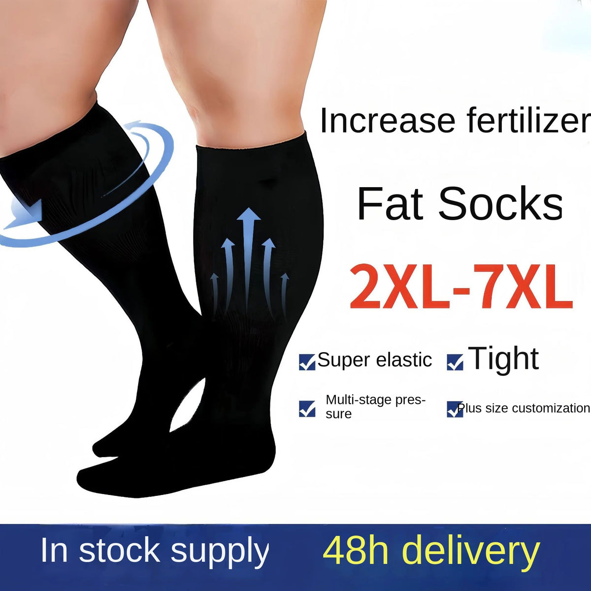 Compression Socks for Women Men 20-30 mmHg Wide Calf