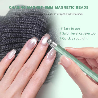 3 In 1 Dual Headed Cat Eye Nail Art Magnetic Stick
