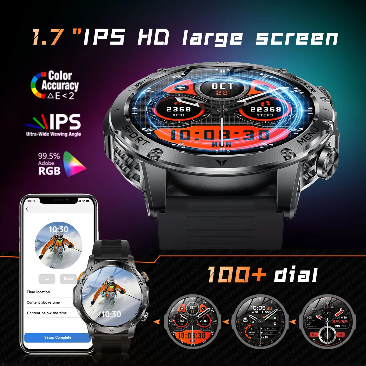New Military T-Rex 3 Ultra 1000mAh Battery Smart Watch