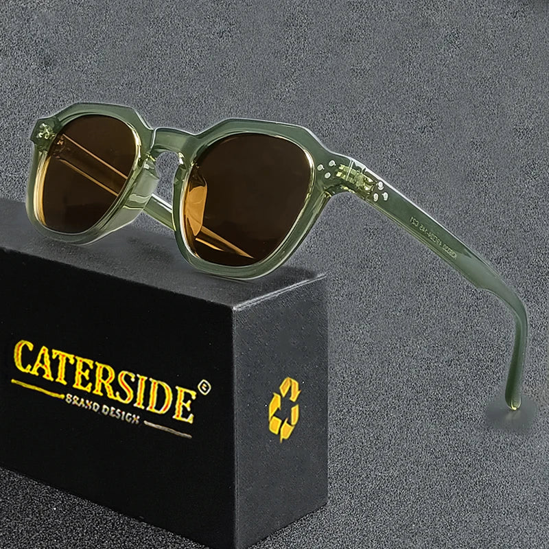 Caterside New Retro Polarized Men Sunglasses Square