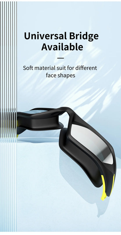 Professional Female Swimming Goggles Electroplate Swim Glasses