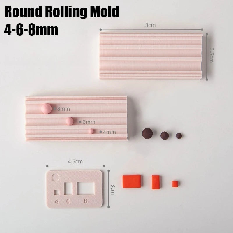 Soft Ceramic Round Ball Rolling Mold Kit Clay