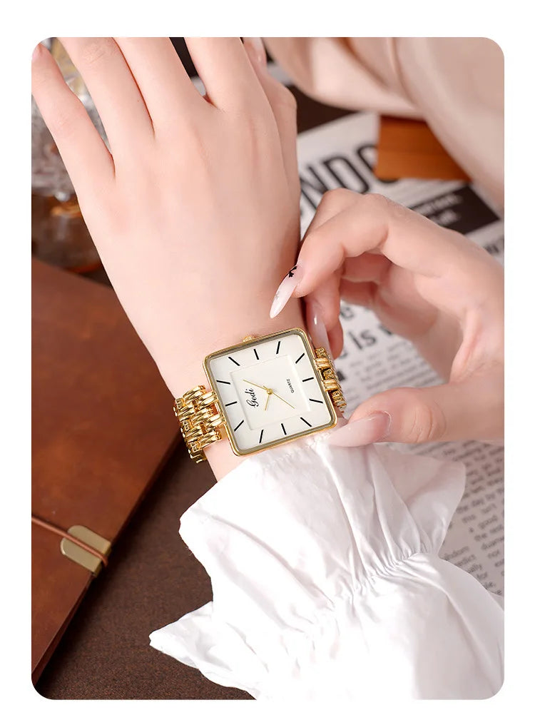 Men Watch Business Simple Square Couple Watches Waterproof
