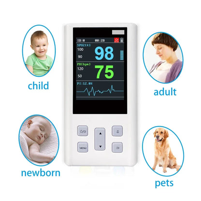 Port-able Pulse Oximeter  for Heart Rate and  Saturation