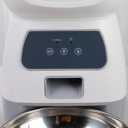 3.5L Automatic Pet Feeder For Cats WiFi Smart Swirl