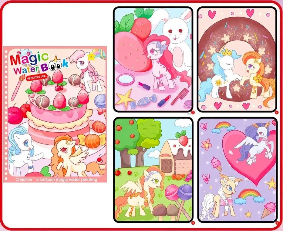 Magical Book Water Drawing Montessori Toys Coloring Book