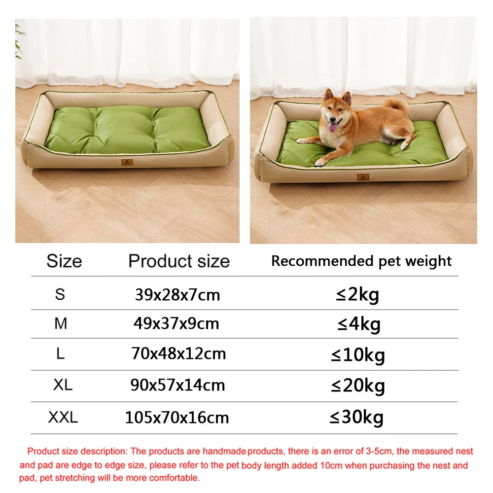 Four Season Square Dog Bed for Large Dog Mattress Bite-resistant Cat Bed