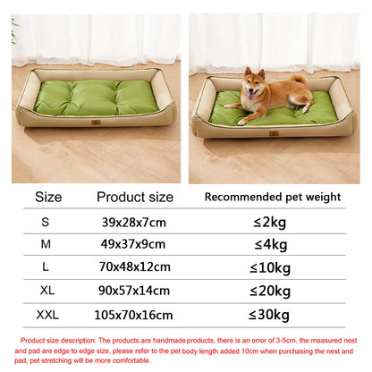 Four Season Square Dog Bed for Large Dog Mattress Bite-resistant Cat Bed