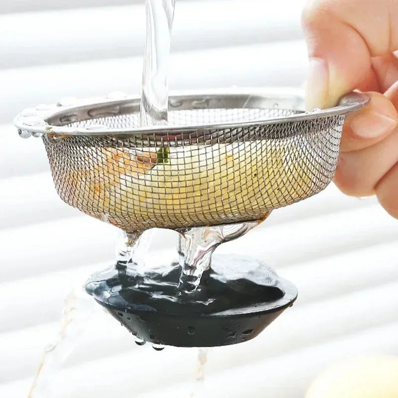 Kitchen Sink Stainless Steel Filter Sewer Mesh Strainers